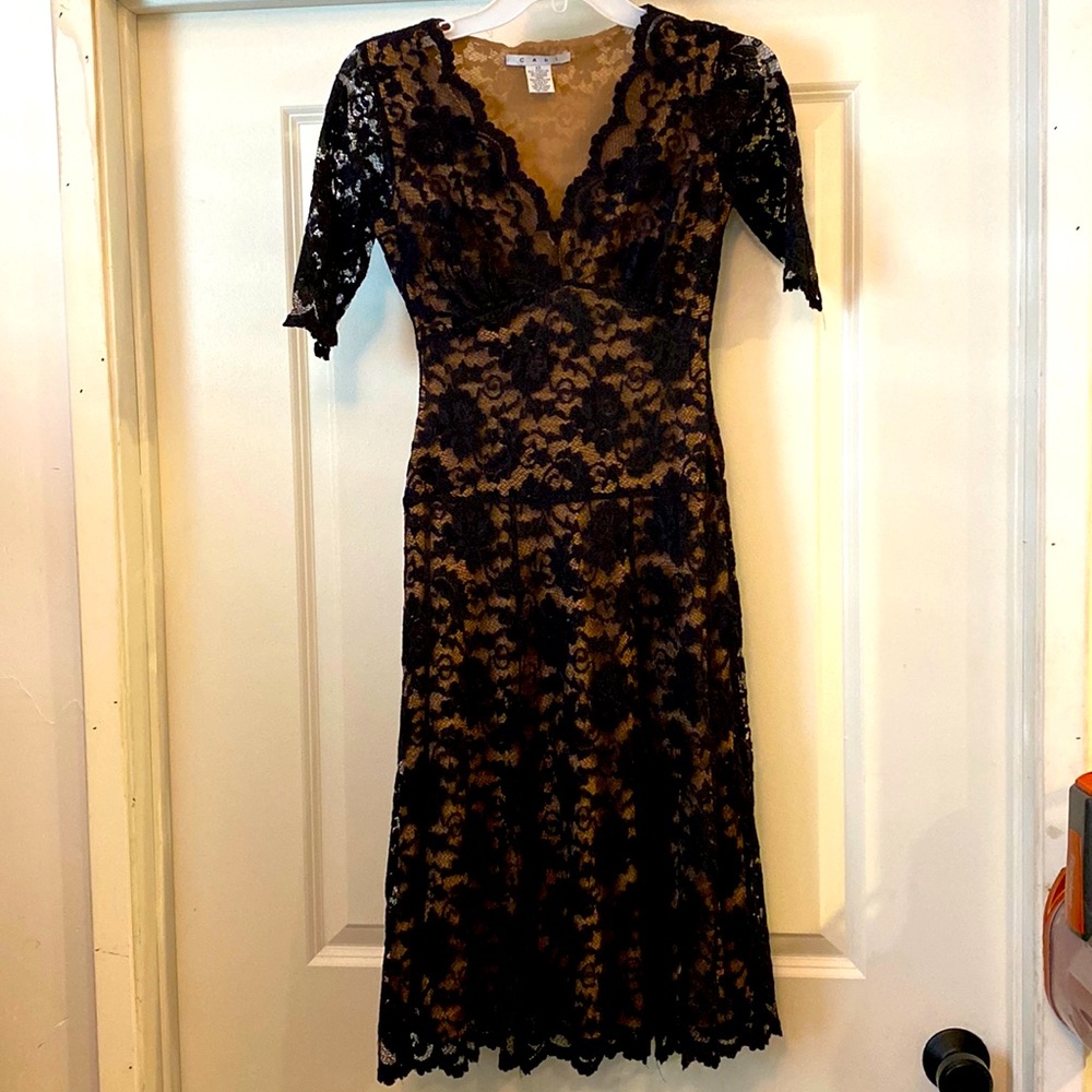 Beautiful black lace dress.